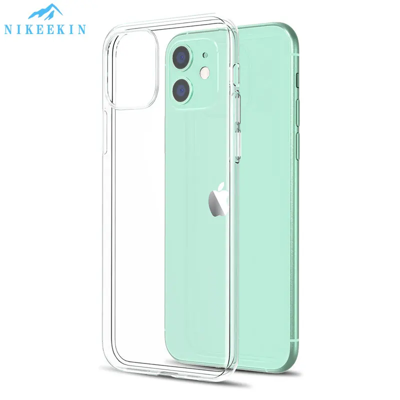 Ультратонкий Прозрачный чехол для телефона iPhone 12 Pro Max силиконовый мягкий 11 XS 8 7 6s