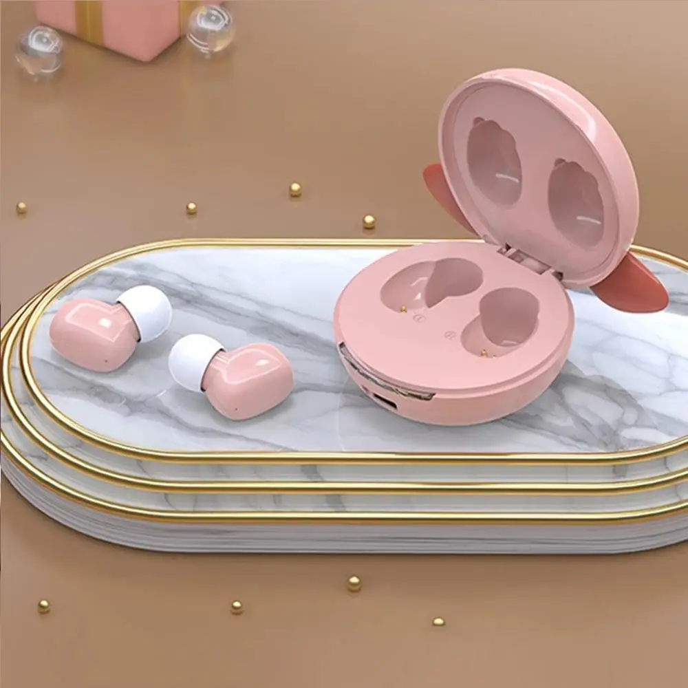 TWS Bluetooth Kid Earphone touch control Stereo Wireless Cartoon Earbuds Animal shape pig mouse cute earphone for girl