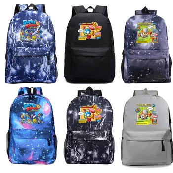 

Popular Casual Superzings Backpack Students Super Zings School Bags Children Cute Cartoon Bookbag Teens Daily Rucksack Kids Gift
