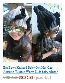 Симпатичные для маленьких девочек повязка на голову вязаный, для новорожденных с бантом, Haarband тюрбан детские повязки на голову с головными повязками для Детские волосы для девочек Аксессуары