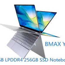Ноутбук BMAX Y13 360 ° 13,3 дюйма 1080P ips с контактным экраном ноутбук N4100 Intel 8 Гб LPDDR4 256 ГБ SSD тонкий ноутбук