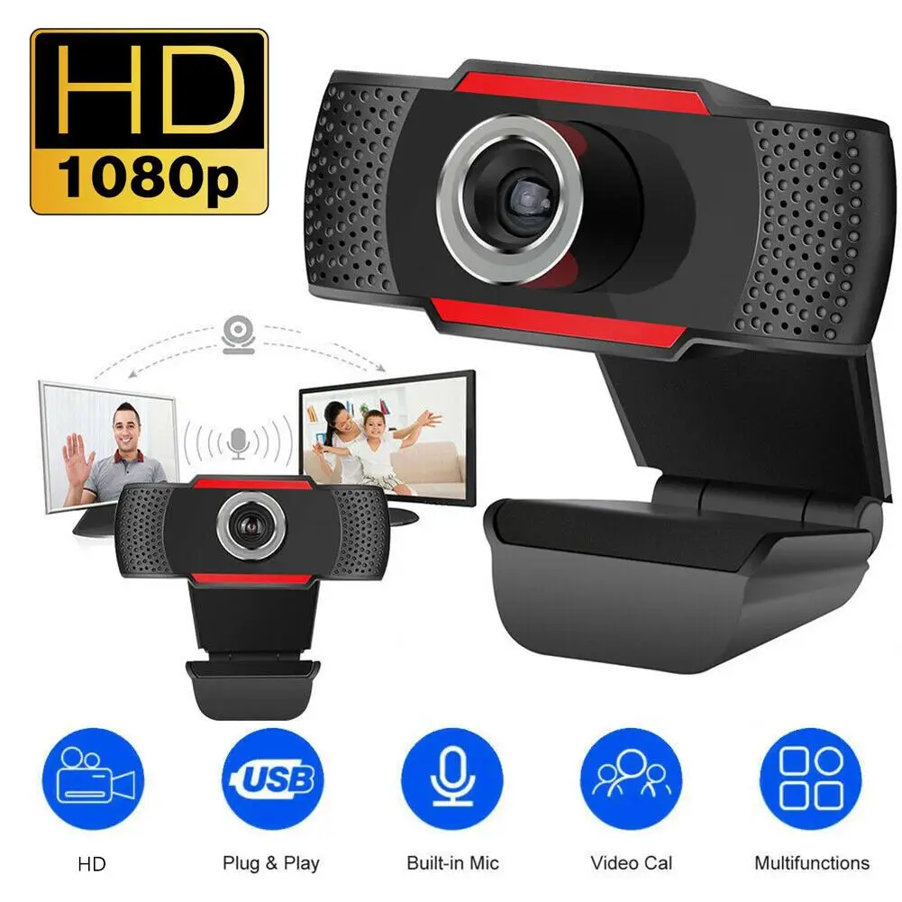 

480/720/1080P USB 2.0 Webcam Video Web Camera with Microphone for PC Computer