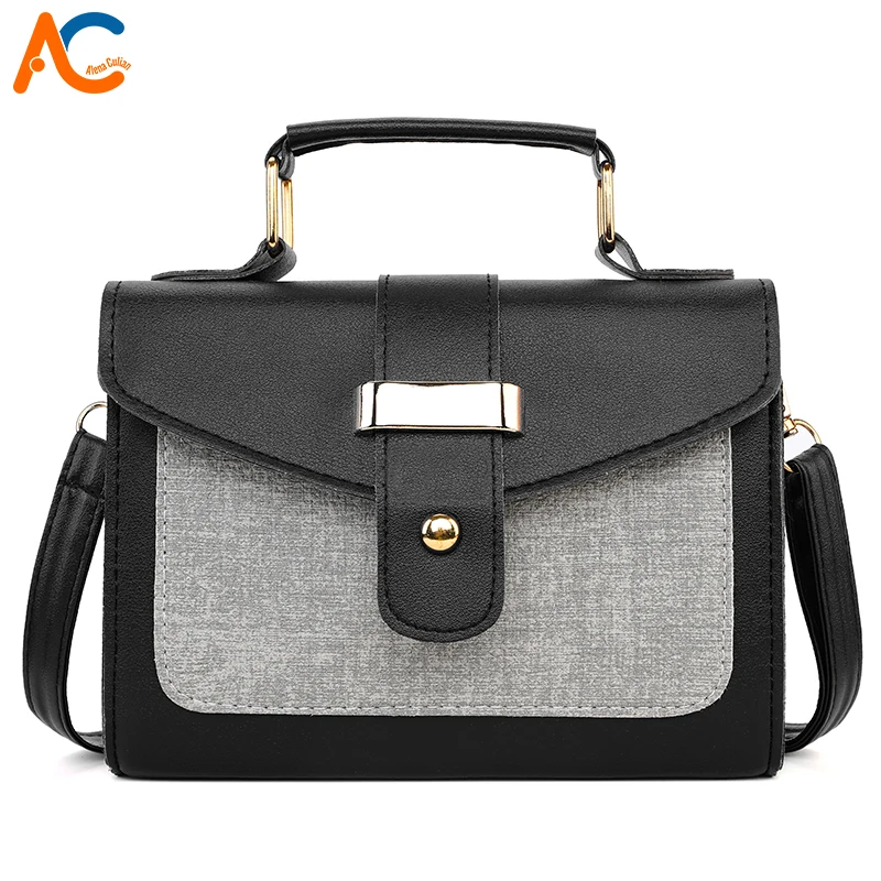 

Alena Culian Women Mini Flap Bags Elegant Patchwork Crossbody Bag Trend Envelope Handbag Ladies PU Leather Travel Shoulder Bag