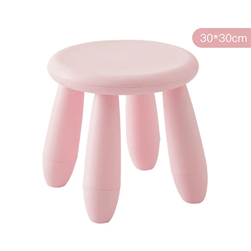 LazyChild Round Children's Stool Kindergarten Baby Learning Stool Thicken Plastic Game Seat Removable for Kids Adults