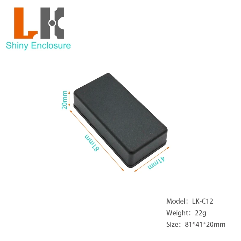 81x41x20mm Shiny Enclosure ABS material standard plastic enclosure for PCB device Electronic Equipment Enclosure Box LK-C12