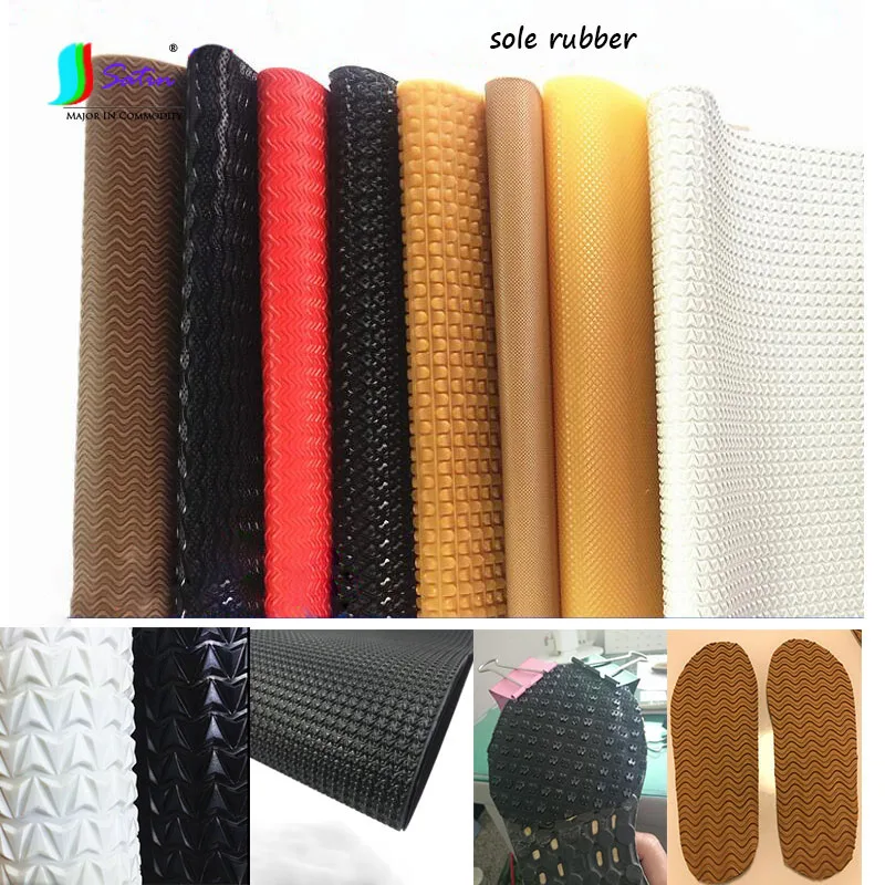 Red White Yellow Khaki Brown Thickening Non-slip Lines Diy Handmade Repair Shoe Material Rubber Thickness 2.5MM 3MM S0738L | Дом и сад