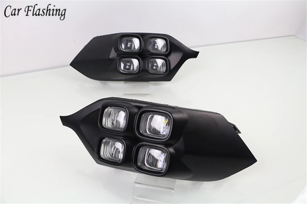 CSGJMY 2 шт Автомобильный светодиодный светильник дневного LED DRL для Mitsubishi Pajero Montero