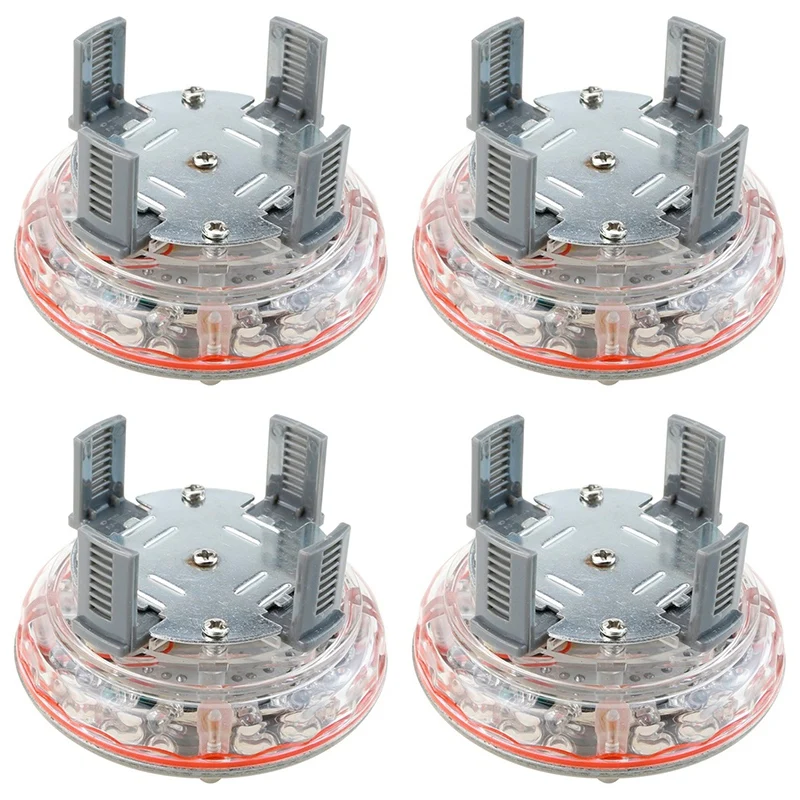 

4Pcs/Lot Solar Energy Auto Flash Discoloration Led Car Decoration Wheel Tire Hub Auto Styling Waterproof Lamp Warning Lights
