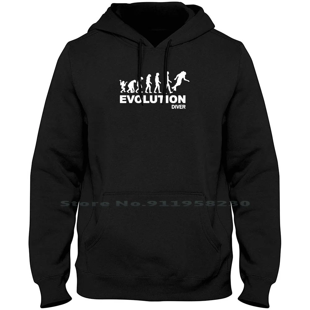 Толстовка с капюшоном Evolution Diver для мужчин и женщин свитер из хлопка большие
