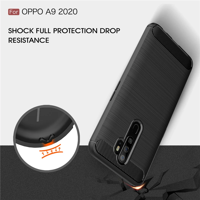 Чехол для Oppo A9 чехол противоударный бампер из углеродного волокна чехол для Oppo A9() чехол для телефона для Oppo A9() Fundas Wolfrule