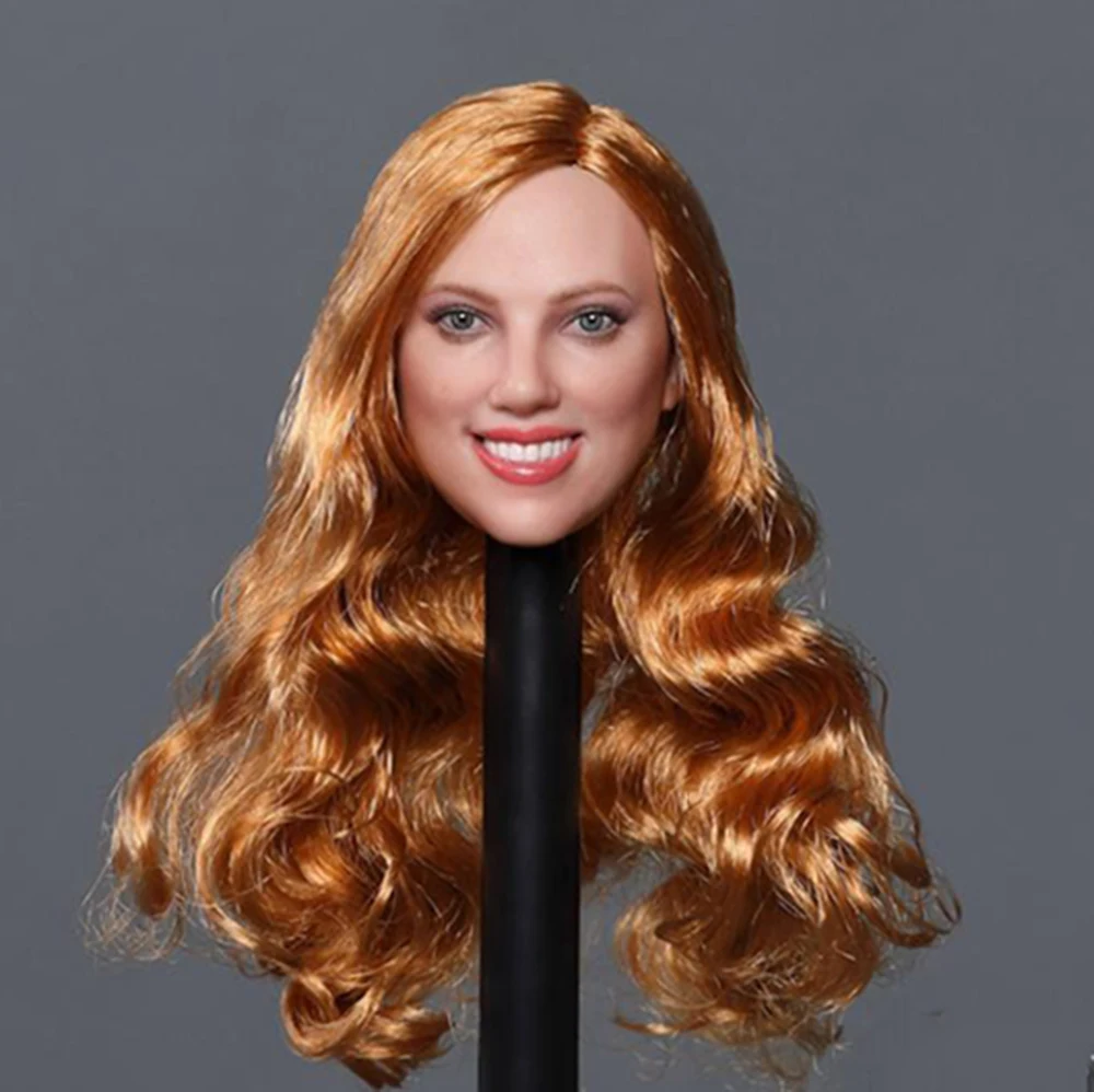 GACTOYS GC033 1/6 Европа США Красота Девушка Шарлиз Терон голова Скарлетт Юханссон улыбка девушка голова резьба для 12 дюймов тела