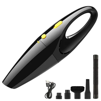 

Wireless Handheld Vacuum Cleaner 100W Powerful Portable Car Vacuum Cleaner, Mini Wet and Dry Vacuum Cleaner, Black