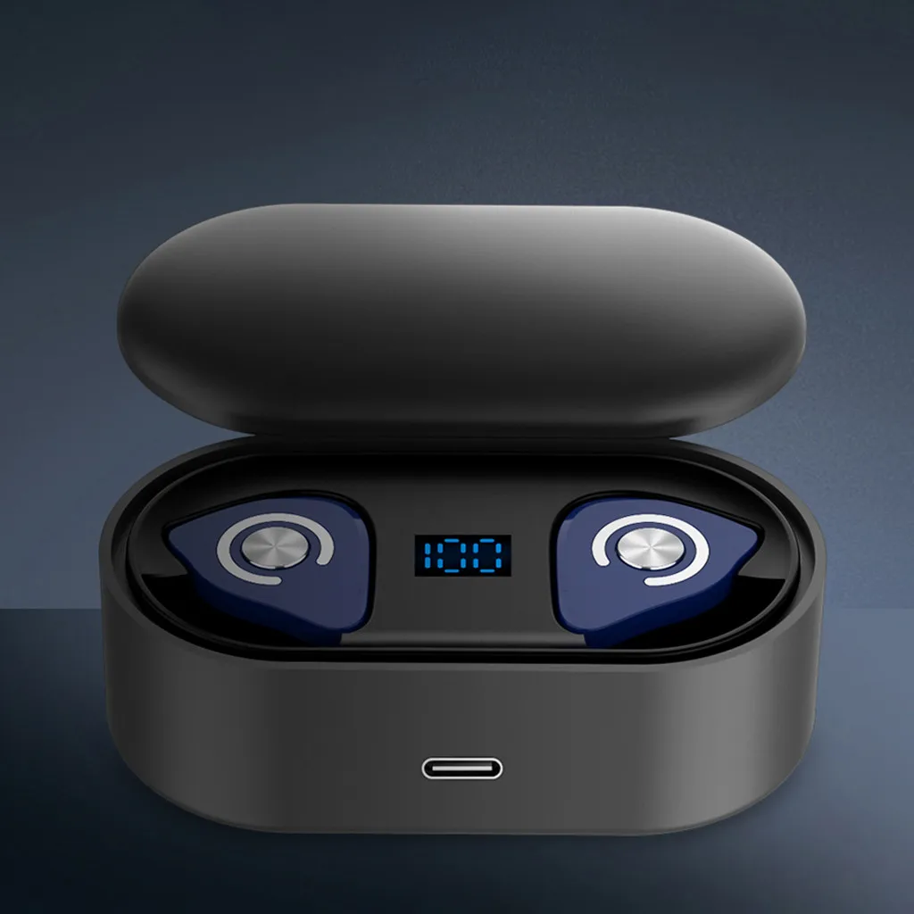 BT5.0, TWS, Bluetooth, настоящие беспроводные наушники, 5D стерео наушники, мини TWS, водонепроницаемые наушники, 2200 мА/ч, внешний аккумулятор для смартфонов