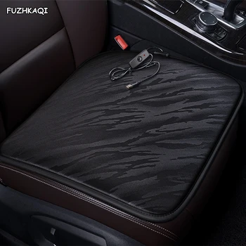 

FUZHKAQI 12V Heated car seat cover for Isuzu all models D-MAX mu-X Winter Pad Cushions car styling front car seats