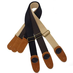Electric Guitar Strap Adjustable Strap Holders Leather Ends Acoustic Guitar Bass Strap Belt Accessories