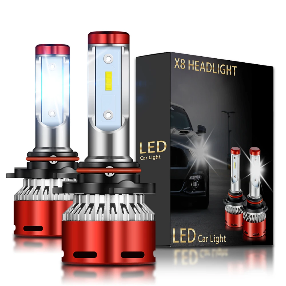2x9006 HB4 светодиодные лампы H1 H3 H4 H7 H8 H11 HB3 9012 светодиодсветодиодный автомобильные