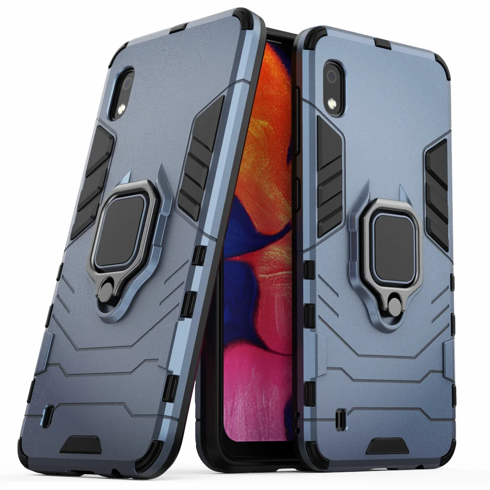 

Armor Case For Samsung Galaxy A10 Case Shockproof Combo Ring Holder Case For Funda Samsung A 10 A10 2019 Back Funda couqe