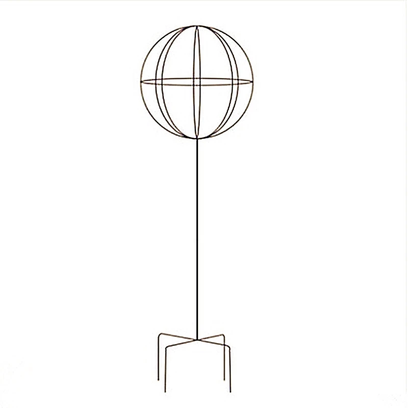 Lollipop wrought iron ball windmill jasmine plant shape ball climbing frame flower stand font b rattan