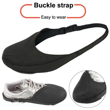 

Black Shoe Boots Protector Cycling Universal Motorcycle Neoprene Adjustable Outdoor Buckle Design Solid Gear Shifter Anti Slip