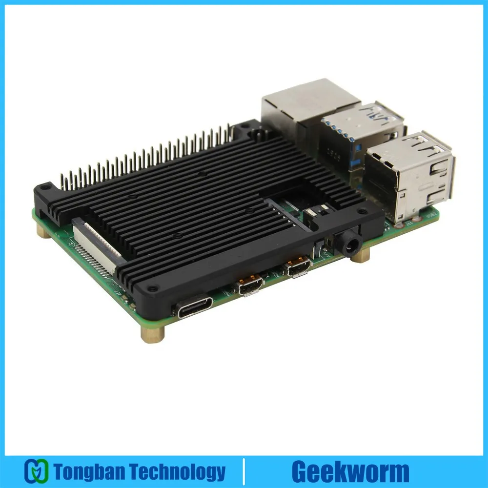 Встроенный радиатор Raspberry Pi 4 алюминиевый сплав совместимый с Model B и RPi только