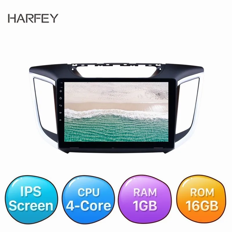 

Harfey 2Din 2.5d+IPS Screen Car Radio GPS Navi Stereo Unit Player for 2014-2017 Hyundai IX25 CRETA support TPMS SWC Android 8.1