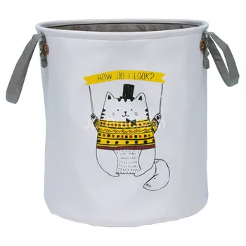 

Cartoon Folding Dirty Clothes Fabric Laundry Basket Bag Large Woven Basket Sundries Toys Storage Baskets Box Home Decoration