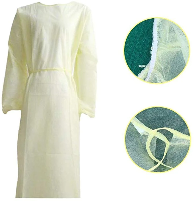 

10 Pcs Disposable Isolation Gowns- Protective Isolation Anti-Fog Anti-Particle Gown Home Outdoor Clothing for Outdoor Cycling