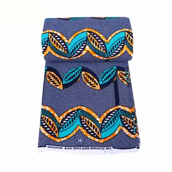 

2019 New dutch Wax African Ankara Fabric Wax Print Fabric dutch Yellow Wax Fabric 6 yards Veritable
