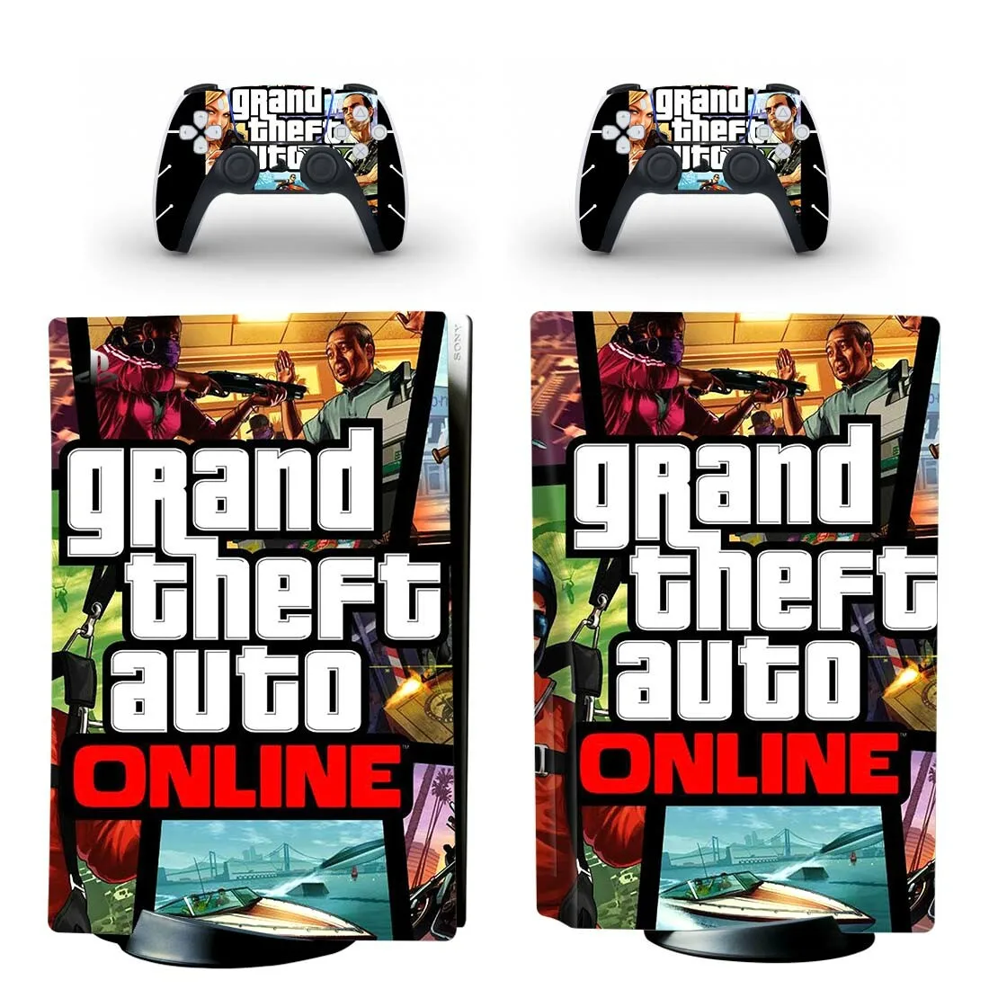 Grand theft auto gta 5 ps4 adesivo play station 4 pele ps 4 adesivo  decalque capa