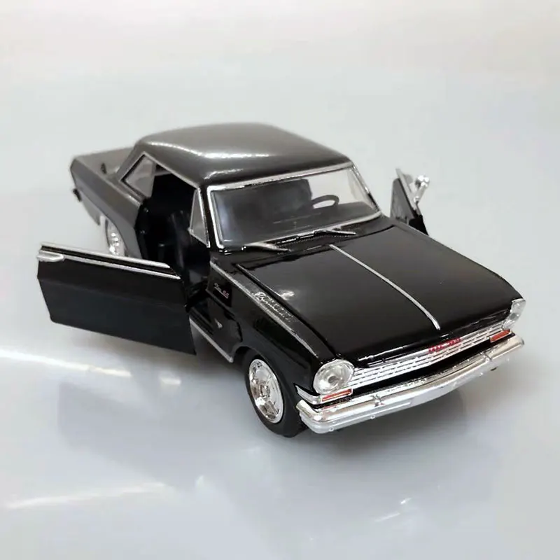 NEWRAY 1/24 масштаб США модель автомобиля Chevy Nova SS 1964 литая металлическая модель автомобиля игрушка для коллекции, подарок, дети