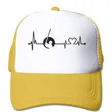 Унисекс Кепка водителя грузовика забавная Гольф сердцебиение-1 Мужская Женская Регулируемая сетчатая Кепка последняя Кепка для Крикета