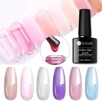 

UR SUGAR 7.5ml Transparent Color Gel Nail Polish Opal Jelly Gel Varnish Soak Off UV LED Gel varnish Semi Permanent Nail Art DIY