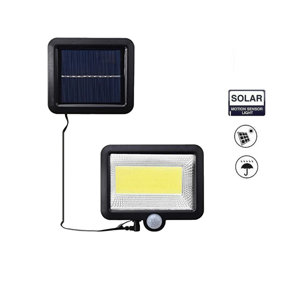 56/30 LED Solar Powered Wall Lamp PIR Motion Sensor Waterproof Light Bulb Garden Outdoor Path Security 3 Sided Luminous sp | Лампы и