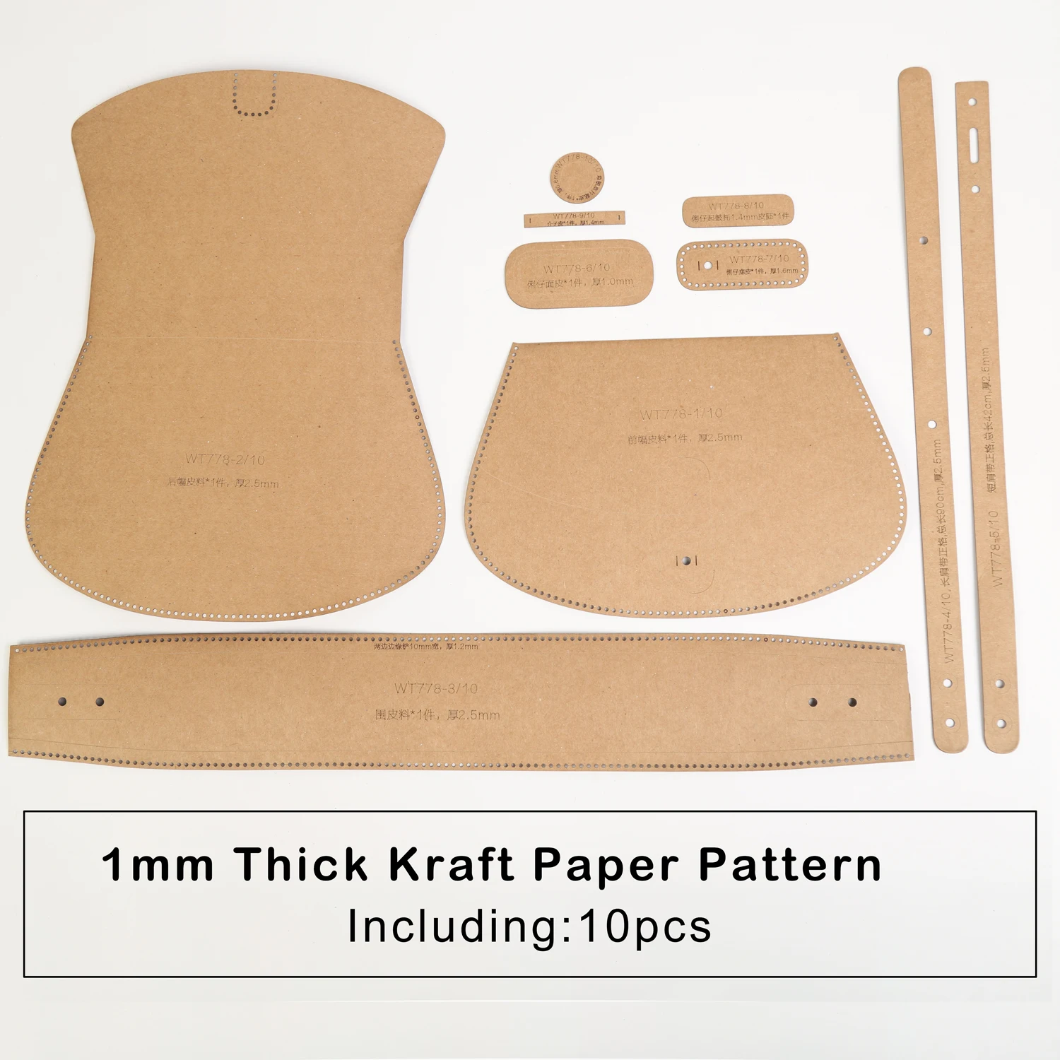 WUTA 778 Handmade Gift Women's Retro Saddle Bag Kraft Paper Template DIY  Crossbody Bag Tools Model Leather Craft|Leathercraft Tool Sets| - AliExpress