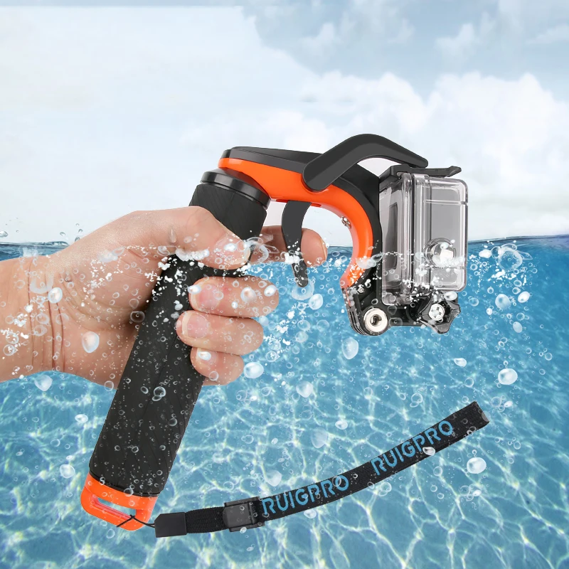 Плавающий поплавок рукоятка пистолет триггер Набор для GoPro Hero 6 5 7 Xiaomi Yi 4K SJCAM SJ4000 H9r