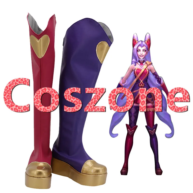 LOL Jinx Valentine's Day Cosplay Shoes Boots Halloween Carnival Costume Accessories | Тематическая одежда и униформа