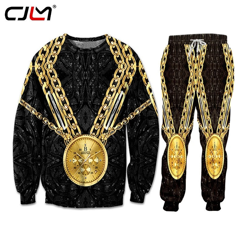 Hot! Gold Medal Men's Tracksuit Jogging Sets Man Two Piece Hooded Sweatshirts Jogger Outfit Clothes Jackets 3D Hoodies Clothing