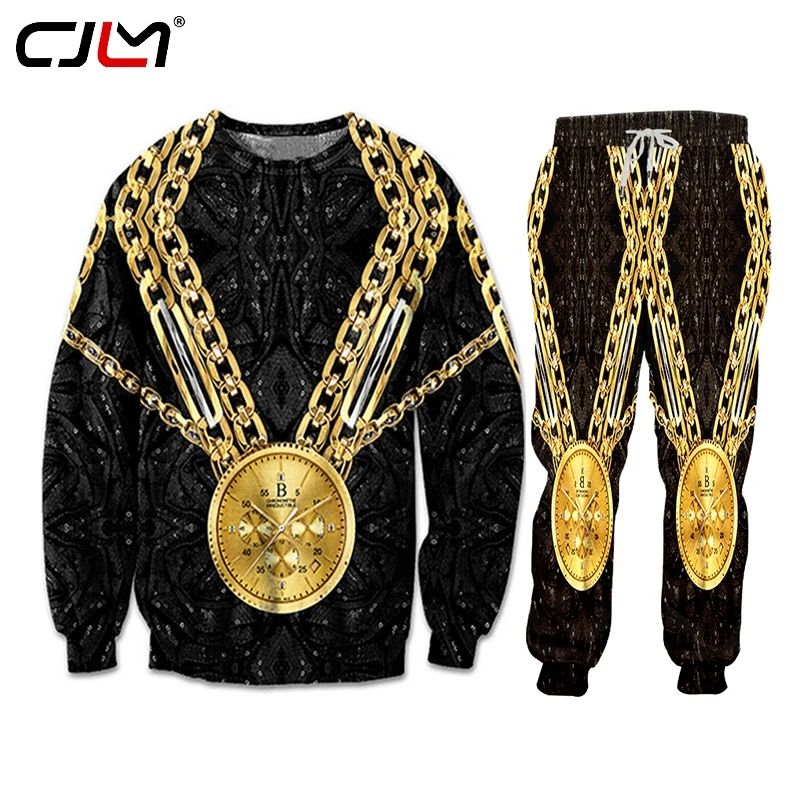 Hot! Gold Medal Men's Tracksuit Jogging Sets Man Two Piece Hooded Sweatshirts Jogger Outfit Clothes Jackets 3D Hoodies Clothing | Мужская