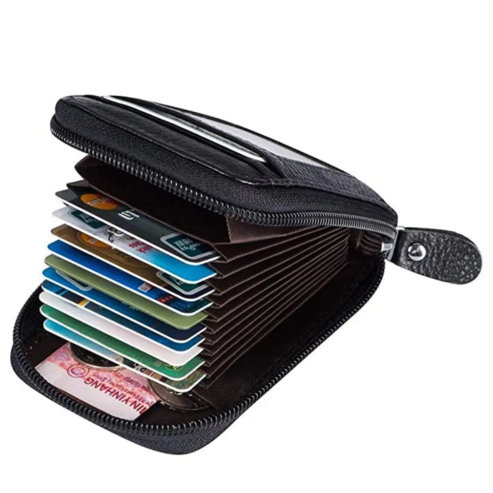 Coin Wallet Korean Version PU Leather Soft Surface Fashion Cartoon Men Women Credit Passport Card Bag