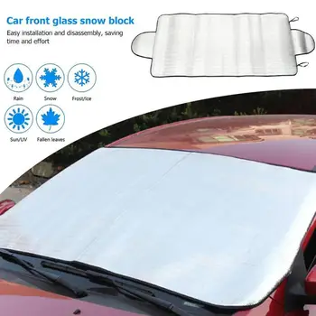 

150*70cm Automobile Sunshade Cover Car Windshield Snow Sun Shade Waterproof Protector Cover Car Front Windscreen Cover