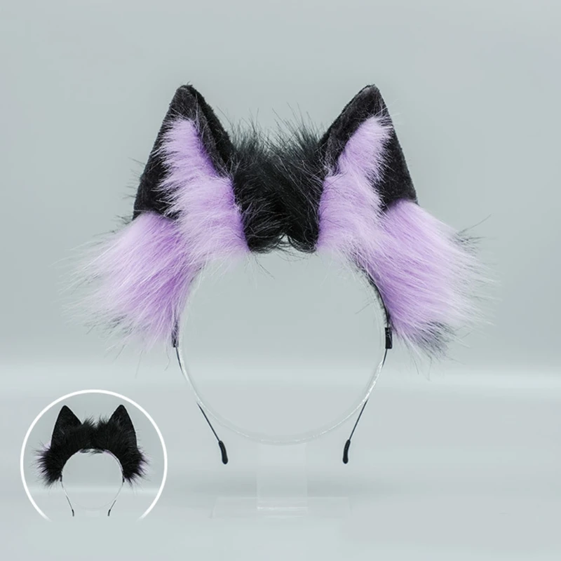 Cartoon Plush Cow Ears Headband with Bells Ribbon Bow Lolita Hair Hoop Kawaii Animal Easter Rabbit Ear Headbands A16 21 Dropship cute halloween costumes