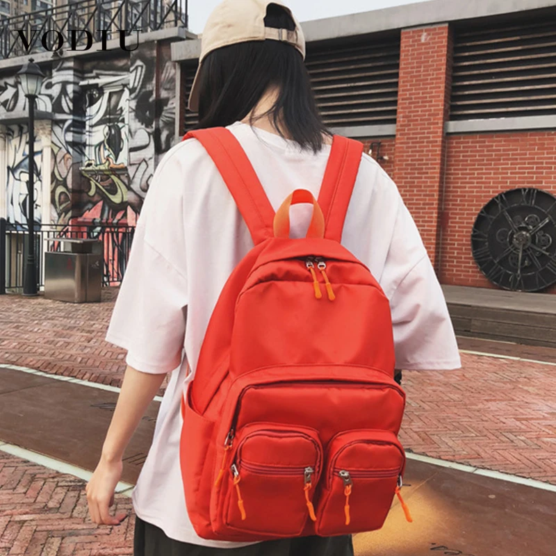 

Backpack Women Nylon Casual High Capacity Waterproof School Bags for Teenage Girls Laptop Travel women backpack schoolbag 2019