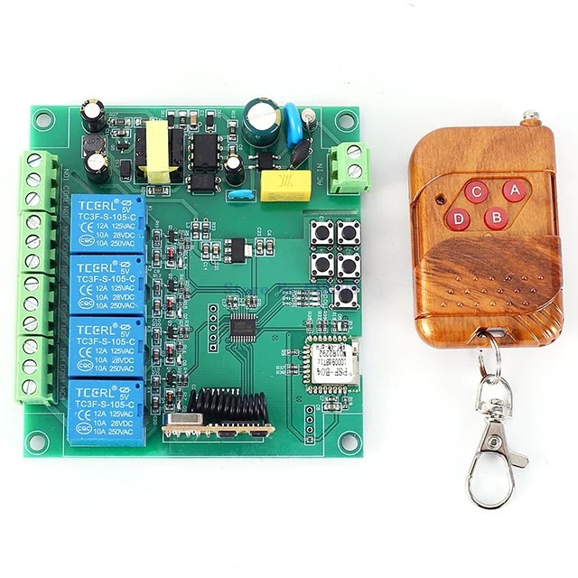 

A7-- 4CH Wireless WIFI Intelligent Control Switch AC 110V 220V 433MHz Mobile APP Remote Controller