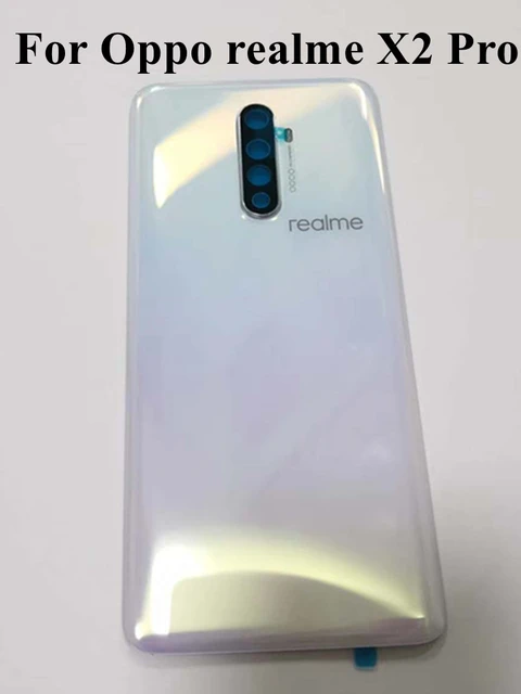 Oppo Realme x2 pro用のリアケース,カメラ用の100% オリジナルの背面カバー,バッテリー,ロゴ付き