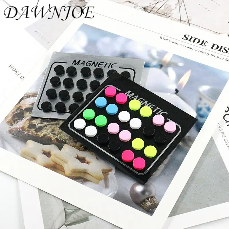 

12 Pair/set 6/8/10mm Round No pierced earring Punk Magnet Earring Stud Earring Women Mens Ear Jewelry Gift 2019