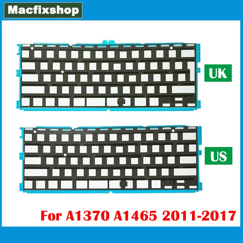 

Tested US UK A1465 A1370 Keyboard Backlight Replacement For MacBook Air 11.6 inch A1370 A1465 UK US Keyboard Backlight Backlit