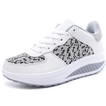 

Nice Women Casual Shoes Slimming Platform Shoes Women Fashion Women Flats Fitness Lady Shoes