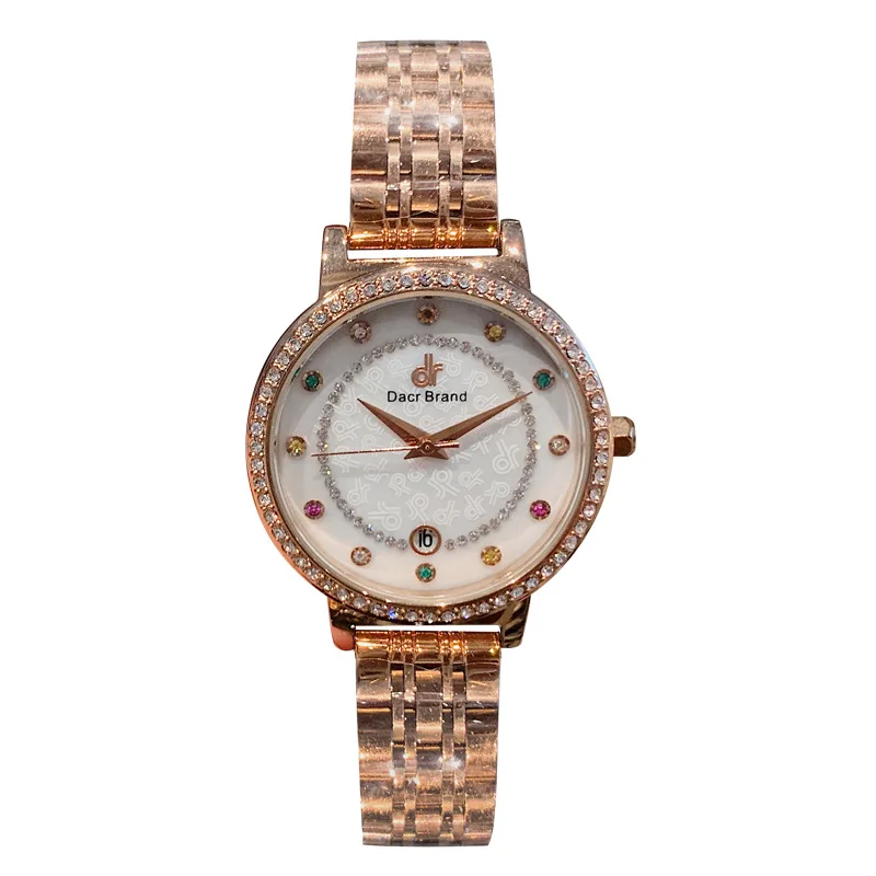

Women Watches Luxury Diamond Stainless Steel Wrist Watch Clock Ladies Crystal Watch Quartz Watch Woman montre femme 2019 New