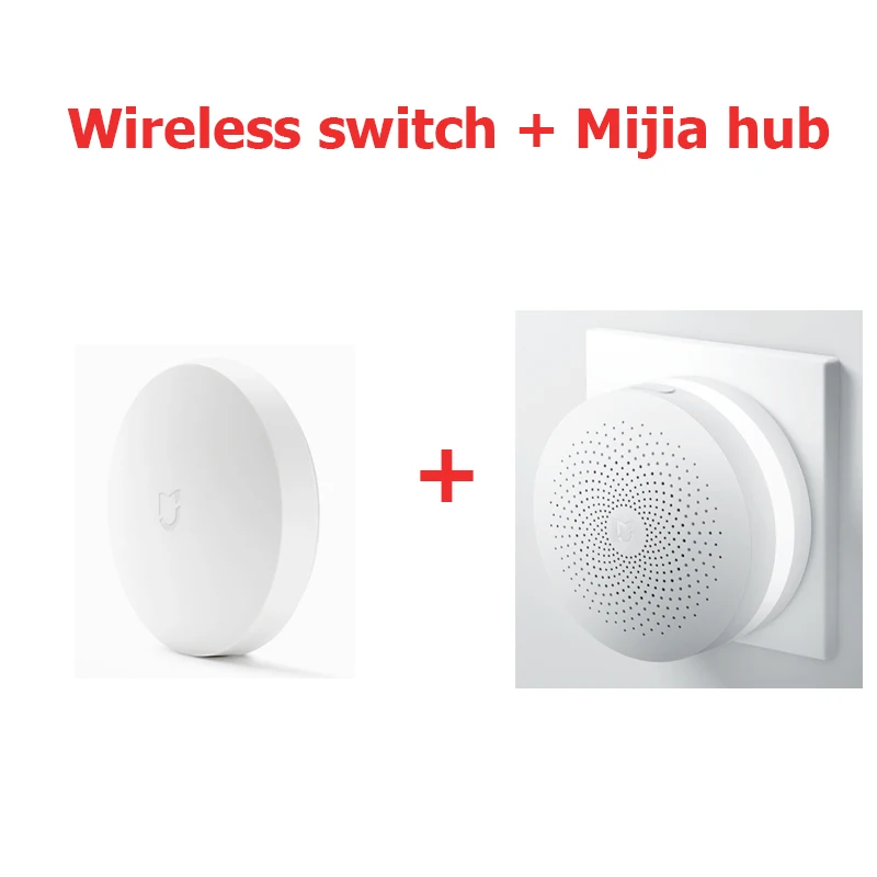 Xiaomi Смарт индукция набор Xiaomi шлюз газ/детектор дыма датчик температуры тела видеокамера со встроенным видеомагнитофоно беспроводной переключатель - Цвет: Hub wireless switch