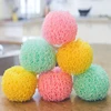 Nano Steel Wire Brush Ball Kitchen Cleaning Dishwashing Steel Wool Scouring Pad Colourful Stainless Steel Scrubber Polishing ► Photo 3/6